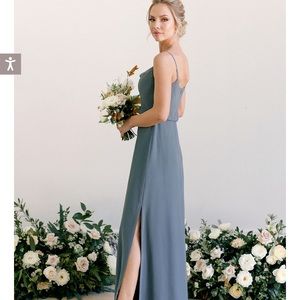 Revelry Skye Chiffon dress shade 937 French blue